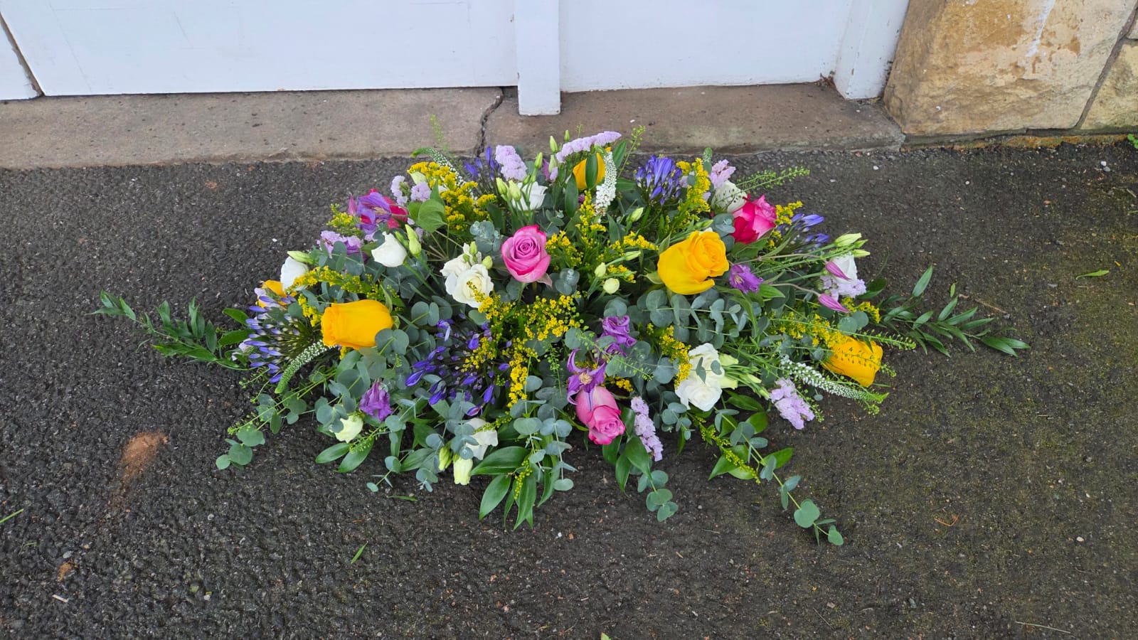 Funeral flowers from Ivy & Rose Florist in Abergavenny